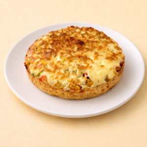 Tarta de pollo y vegetales