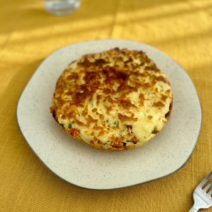 Tarta de pollo y vegetales