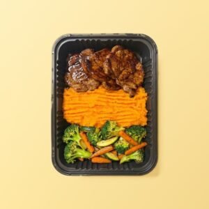 Bifecitos de bondiola teriyaki