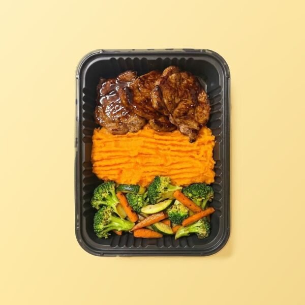 Bifecitos de bondiola teriyaki