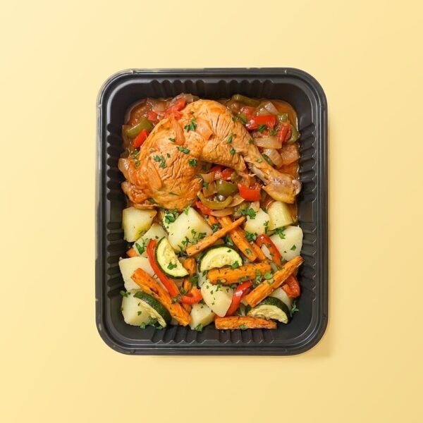 Pata y muslo al horno a la criolla
