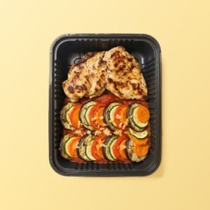 Pollo a la plancha con ratatouille